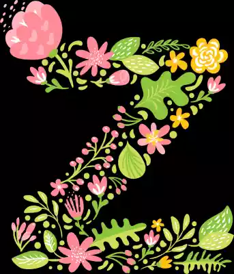 vectores plantilas ALFABETO,FLOR,